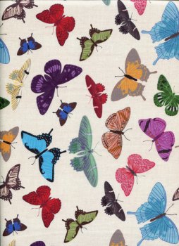 Hübsche Schmetterlinge auf beige