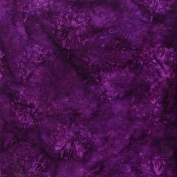 Batik, Pusteblumen auf lila