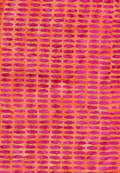 Batik, Pinke Ellipsen auf Orange