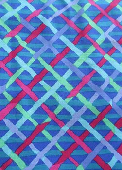 Kaffe Fassett, PWBM 037 Cobalt, Mad Plaid