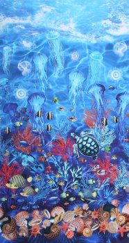 Panel 60 x 110 cm, Unterwasserwelt