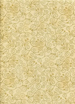 Goldene Ranken mit Herzen auf Beige