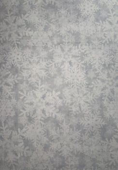 Weiße Schneeflocken auf Grau