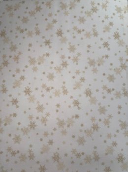 Goldene Schneesterne auf Ivory