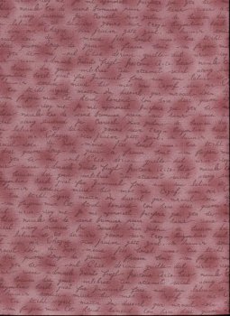 Schrift auf Altrosé