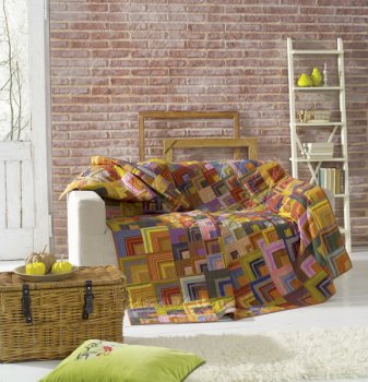 Briefecken-Quilt - nach Kaffe Fassett