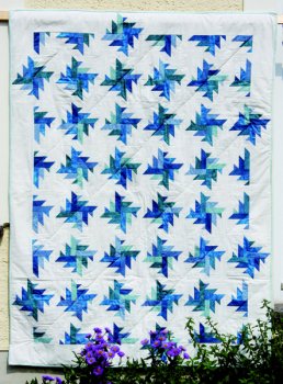 Quilt - Windräder in Türkis