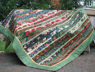 Quilt - Rollimopsidecke mit schmalen Zwischenstreifen