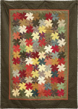 HerbstblätterQuilt - groß