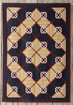 Quilt - Log Cabin mit Stern