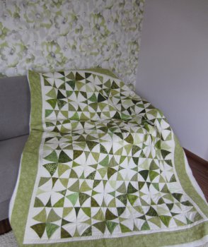 Quilt - Winding Ways - Grüntöne