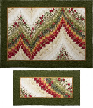 Bargello-Weihnachtswandbehang & Läufer