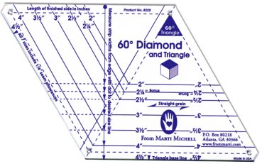 Zuschneideschablone 60° Diamond