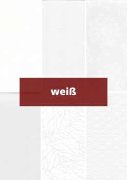 6 verschiedene Stoffe - Falsche Unis weiß