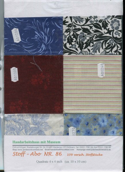 Stoff-Abo-Ausgabe 86