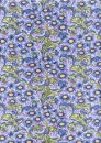 Jugendstil, Blumen auf Blau