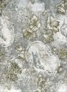 Toile de jouy grün auf Hell