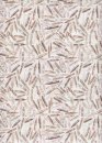 Baumwollstoff Füllfederhalter braun auf Beige