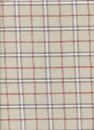 Durchgewebter Stoff, 150 cm breit, Taupe-Grau-Dunkelrot kariert