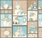 Panel 32 x 110 cm, Panel Gnome im Winter