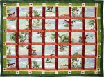 Patchworkdecke / Wandbehang - Attic Window